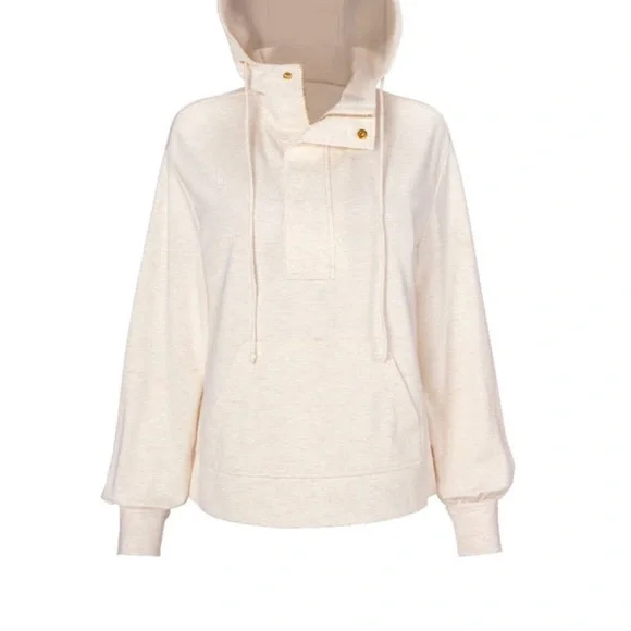 CAbi Cream Hoodie with Gold Accents - Picture 9 of 9